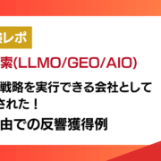 生成AIに「SEO戦略」を質問→「実行できる会社」としてS&Eが紹介された事例